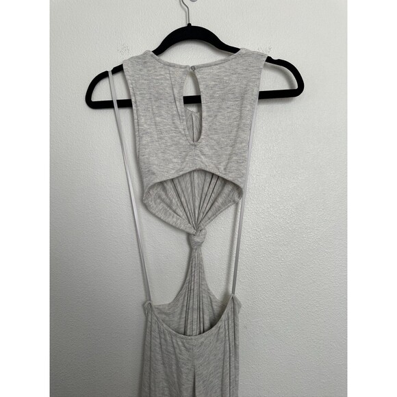 Free People Beach Twisted Open Back Full Length Jumpsuit Gray Women's XS NEW - Picture 8 of 10